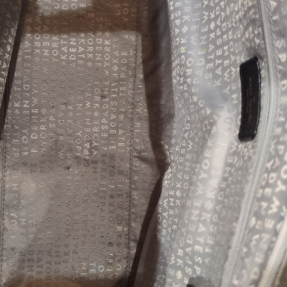 Kate Spade GUC Mavis Silver Taden Street Tote Shimmer Glitter Bag Purse CALLOUTS - Picture 9 of 16